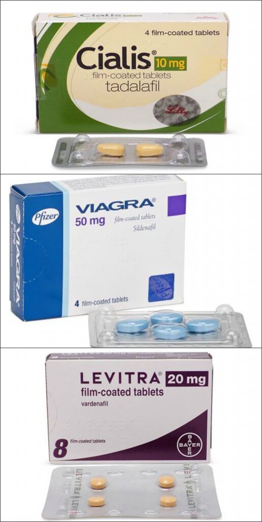 Cialis, Levitra and Viagra